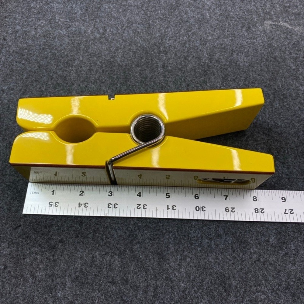 Unbranded Giant Clothespin Wall Decor OS Yellow Glossy Pop Art Clip